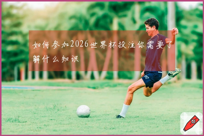 如何参加2026世界杯投注你需要了解什么知识