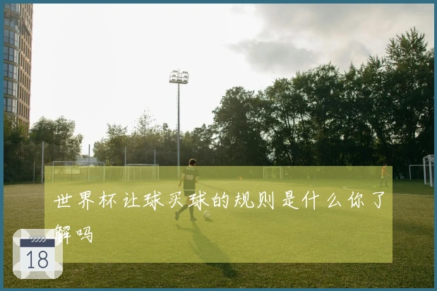 世界杯让球买球的规则是什么你了解吗